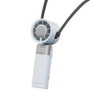 Daewoo Ventilador de Mano DW9013 Blanco con 80 Velocidades y Display LED